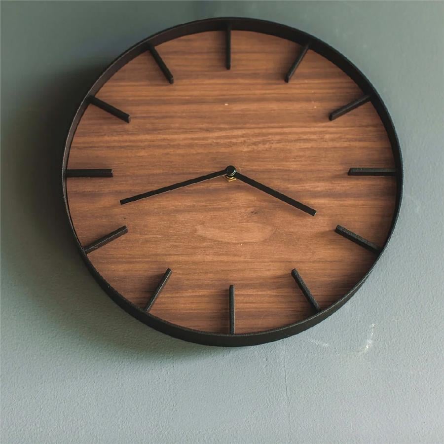 Ahşap/Siyah Duvar Saati