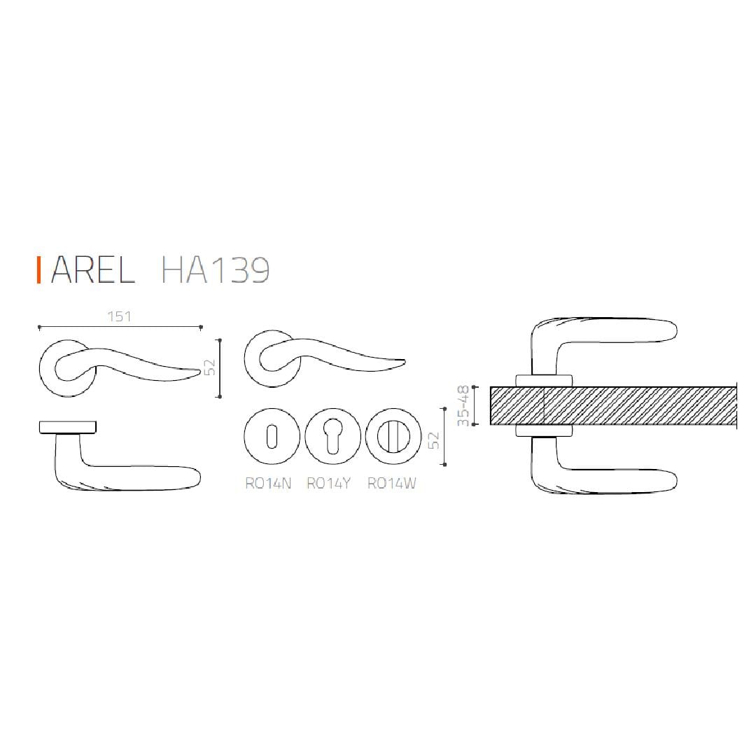 AREL ROZETLİ KAPI KOLU ANTİK GÜMÜŞ RENK