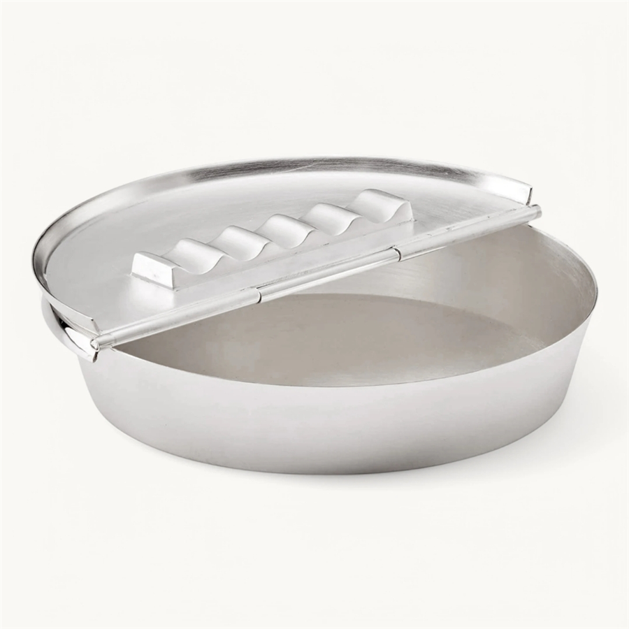Ashburn Katlanabilir Küllük/Kül Tablası Gümüş Kaplama Ø16 cm