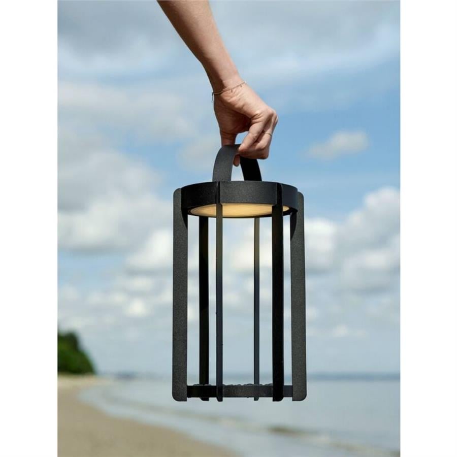 Ateş Böceği Feneri Led Işıklı Siyah 30 cm