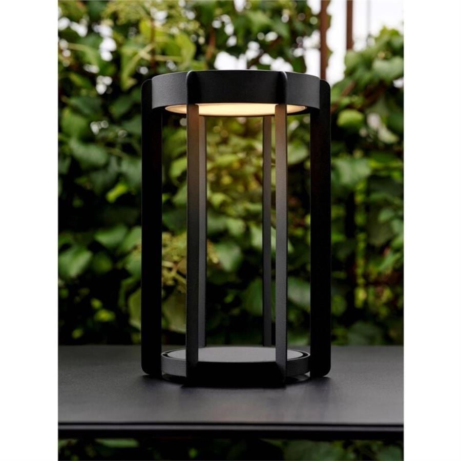 Ateş Böceği Feneri Led Işıklı Siyah 30 cm