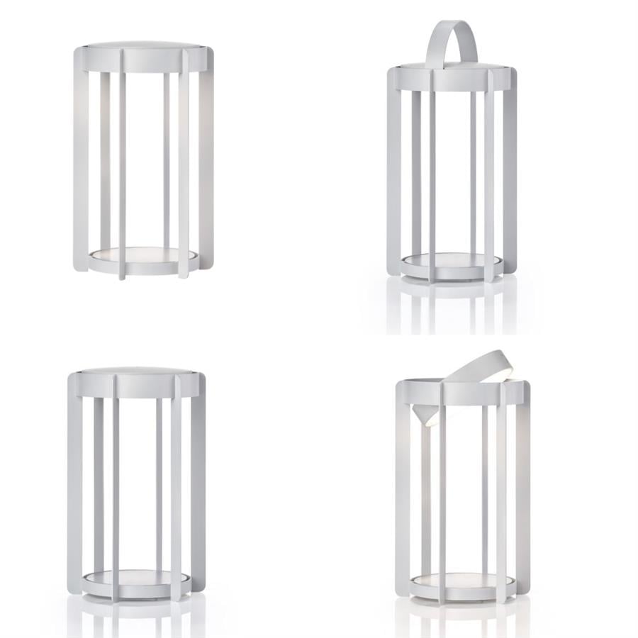 Ateş Böceği Feneri Led Işıklı Yumuşak Gri 30 cm