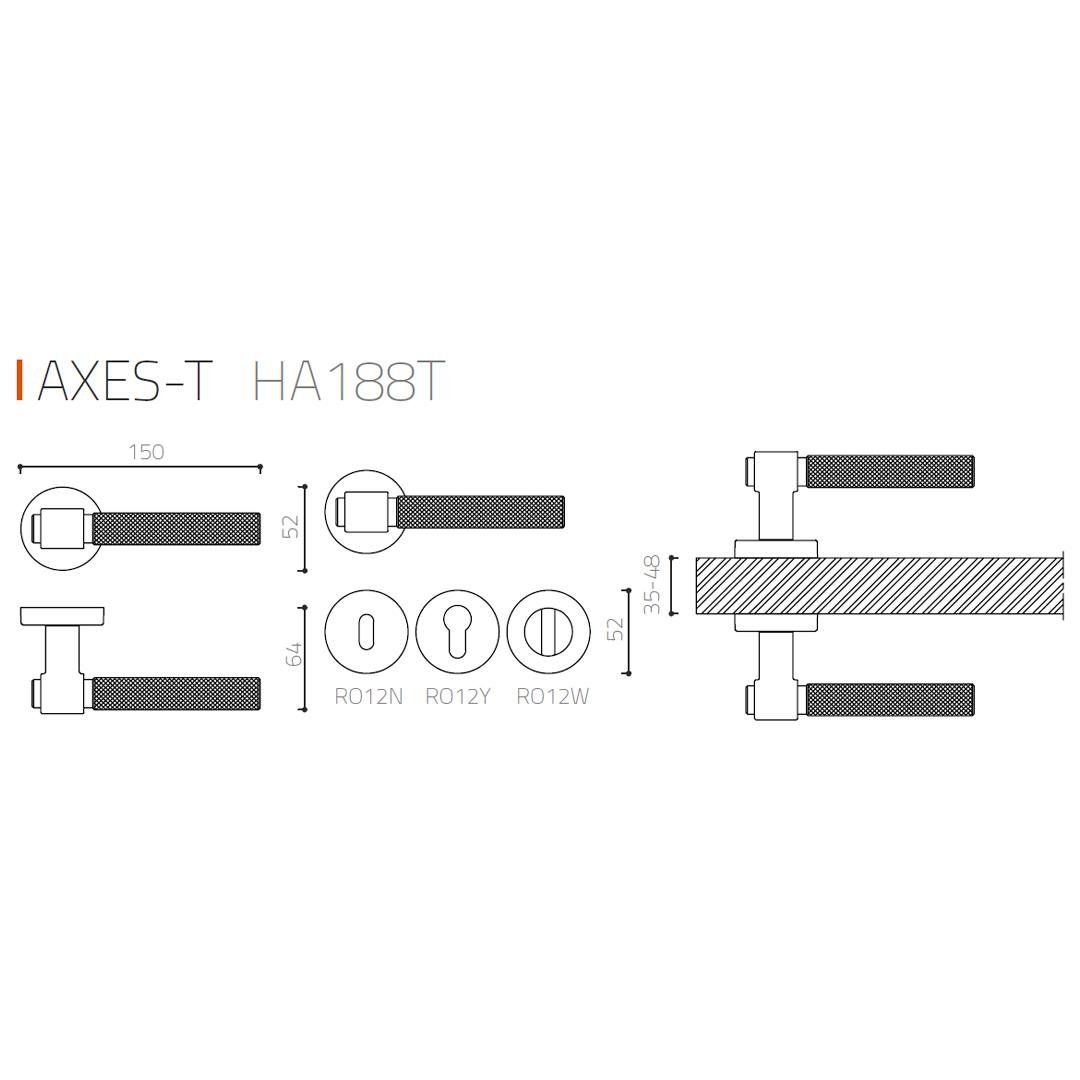 Axes-T Kapı Kolu Saten Renk