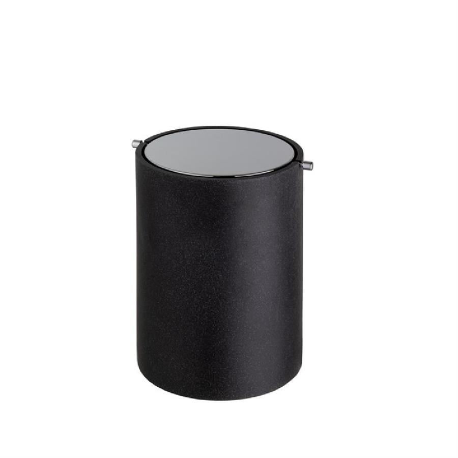 Banyo Çöp Kovası 4 L Siyah/Krom Renk 252X185X185 Mm