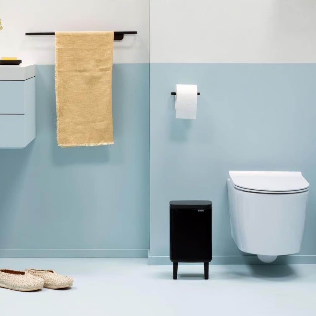 Bo Hı Mat Siyah Ayaklı Çöp Kutusu 4 Litre