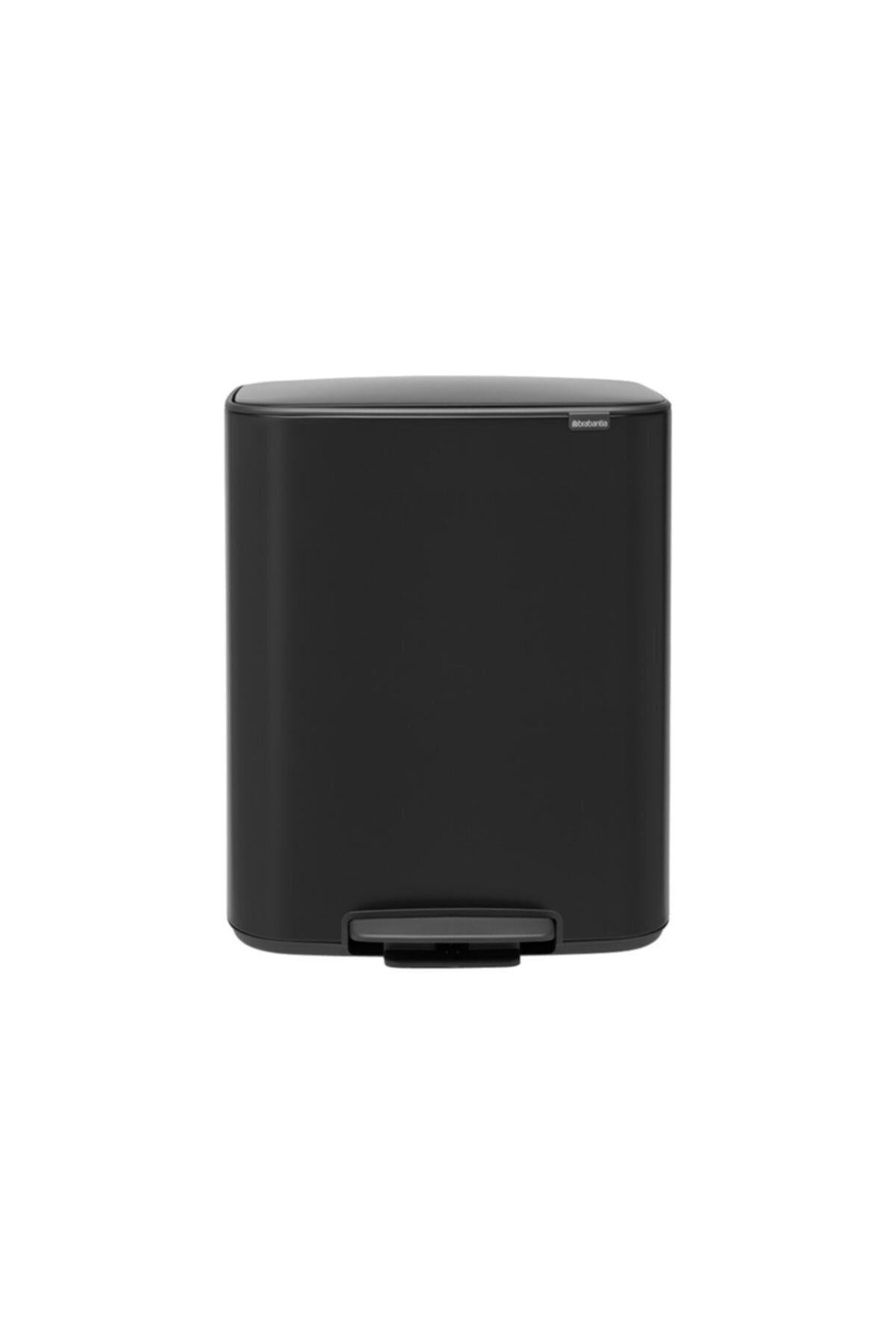 Bo Matt Black Pedallı Çöp Kutusu 60l
