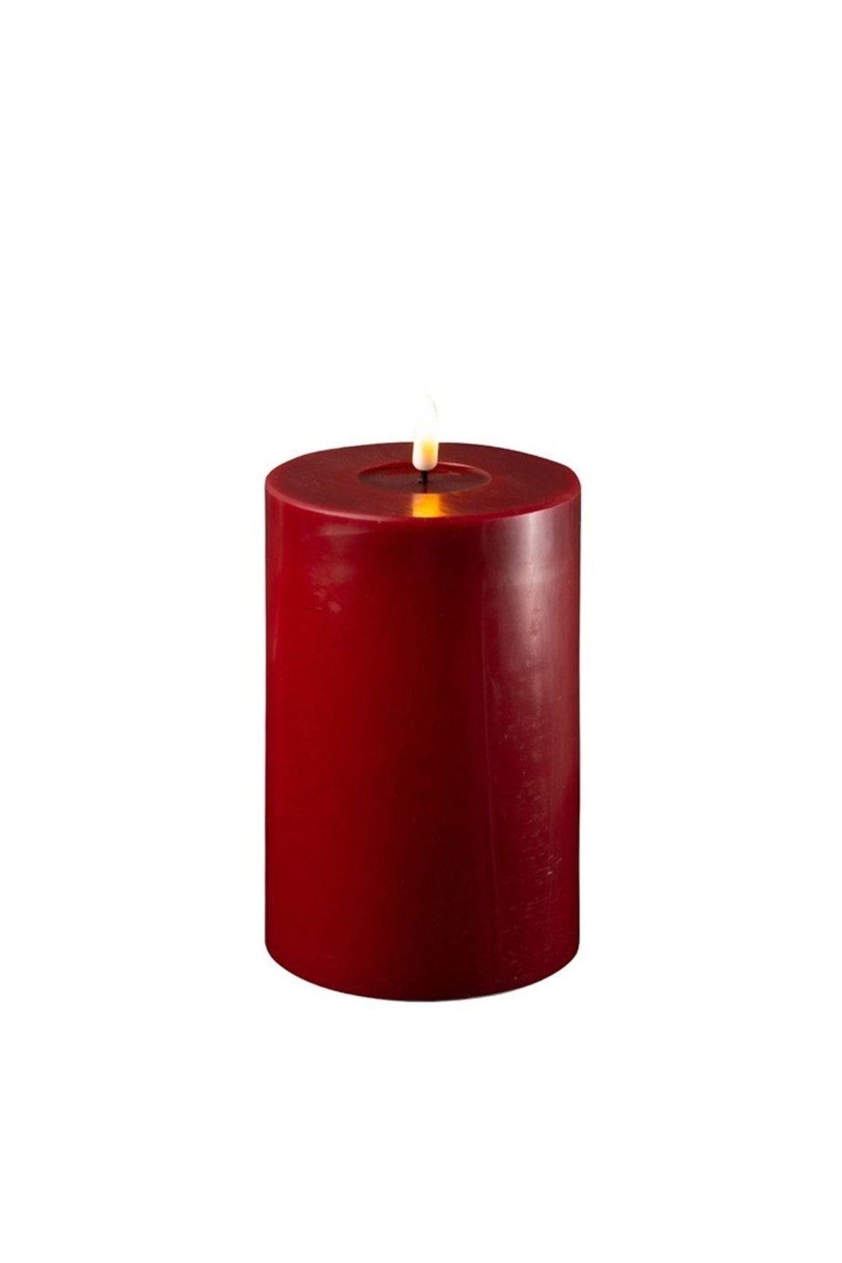 BORDO RENGİ LED MUM 10x15 cm - DE RF-0061