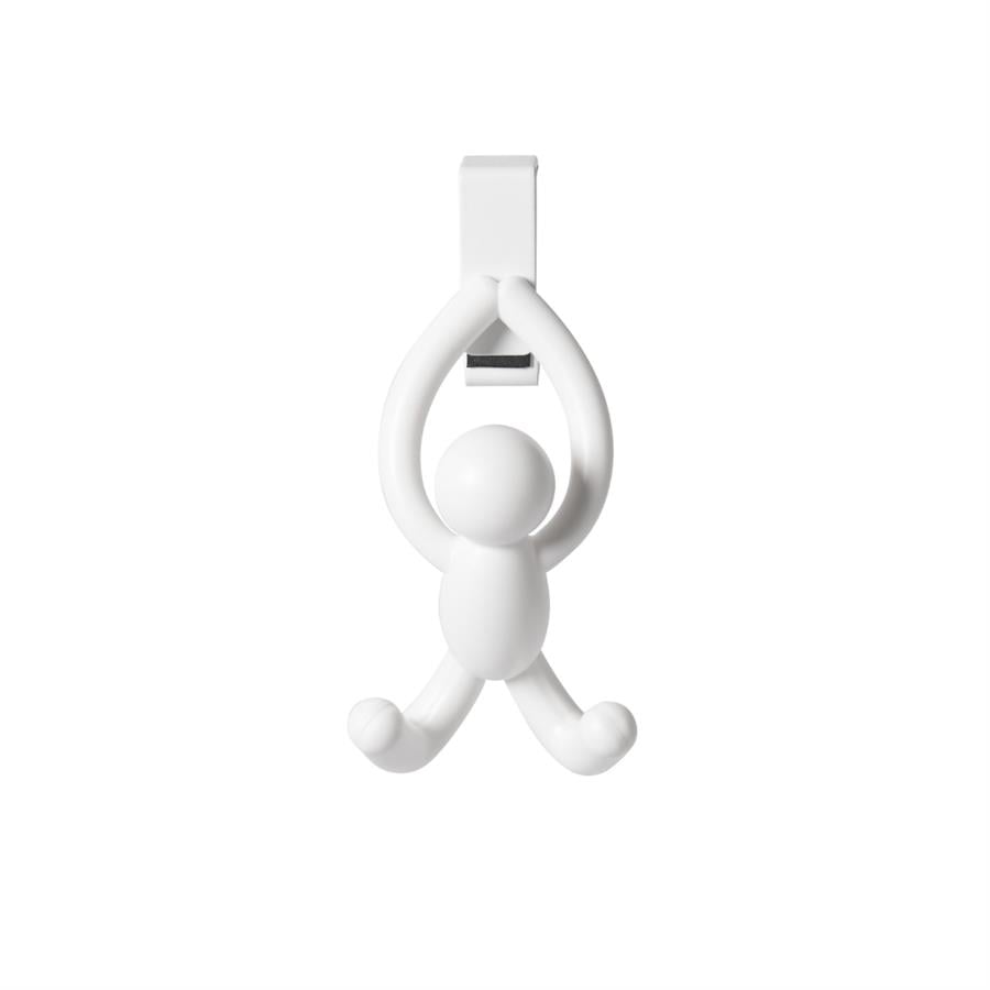 Buddy Dolap Üstü 2'Li Set Kanca Beyaz Renk 13x8 cm