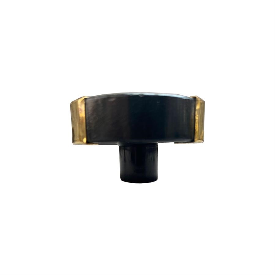 Çap 38Mm Siyah/Mat Sarı Düğme Kulp / Doğal Taş