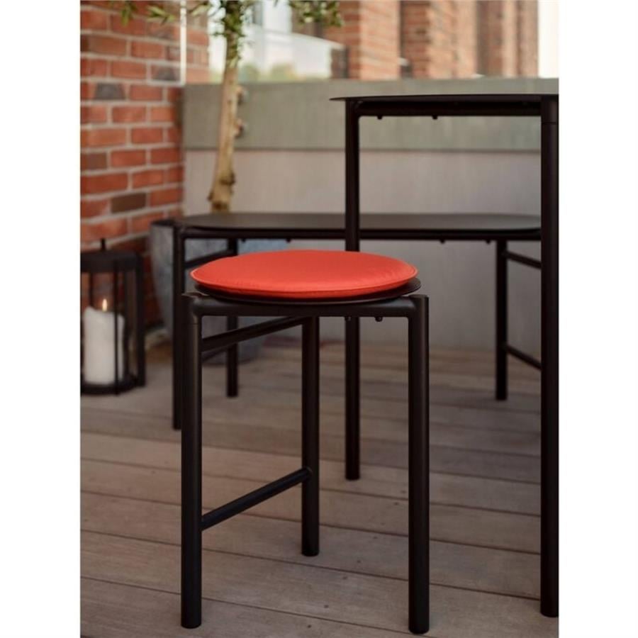 Disk Masası Siyah Çelik 72 Cm - Çap 70 Cm