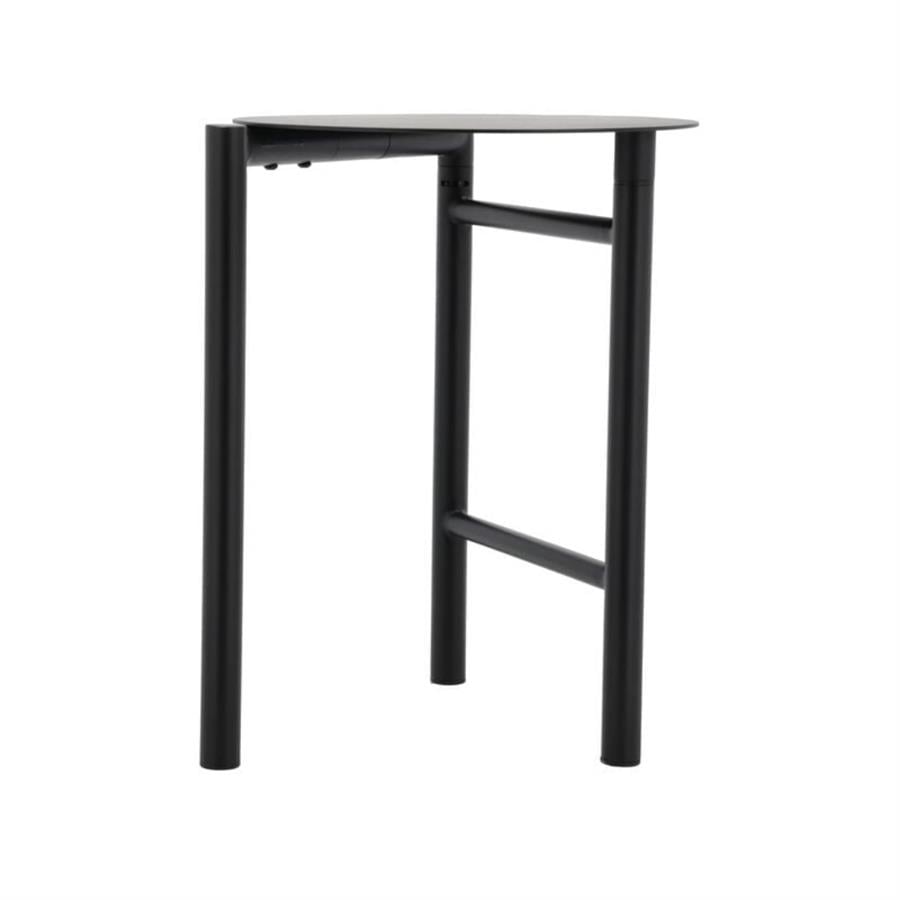 Disk Tabure Siyah Çelik 45 Cm - Çap 33 Cm