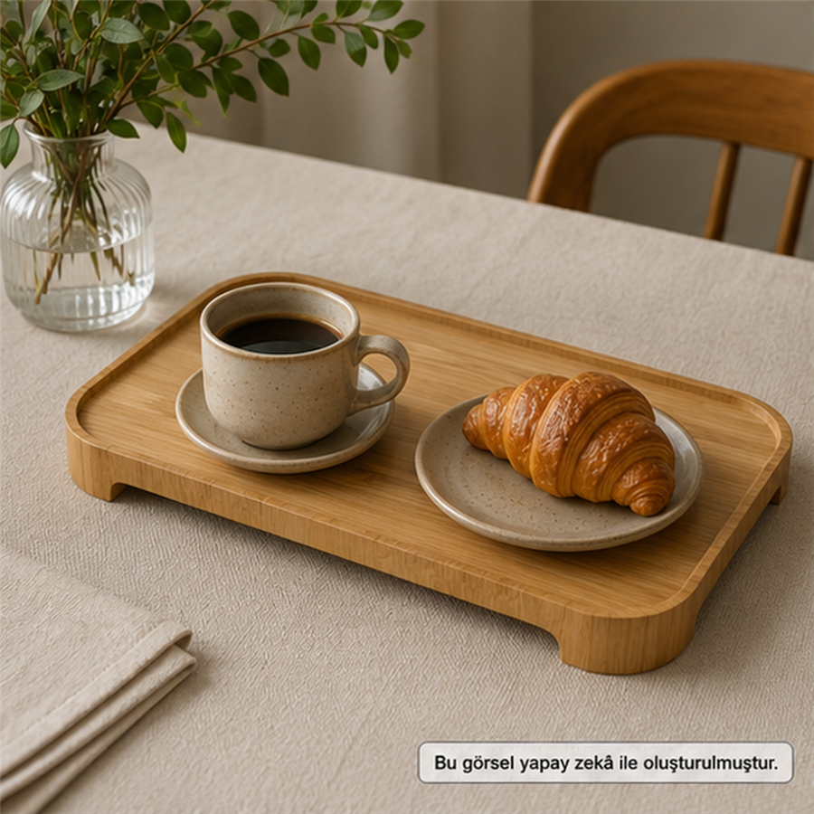 Doğal Söğüt Ağacı Sunum Tahtası - Large - 45 x 27 cm