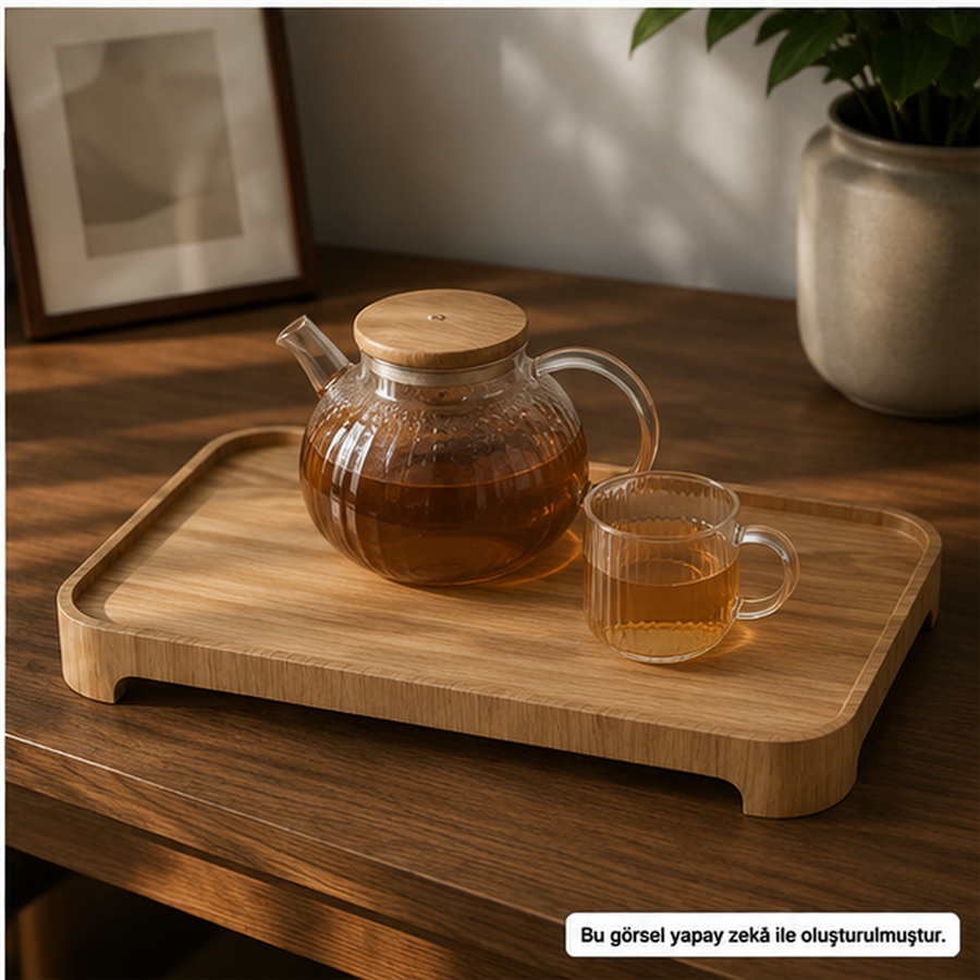 Doğal Söğüt Ağacı Sunum Tahtası - Medium - 35 x 21 cm