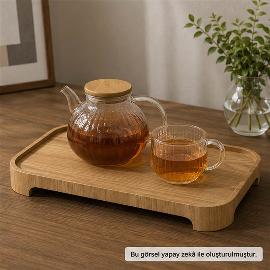 Doğal Söğüt Ağacı Sunum Tahtası - Small- 30 x 18 cm