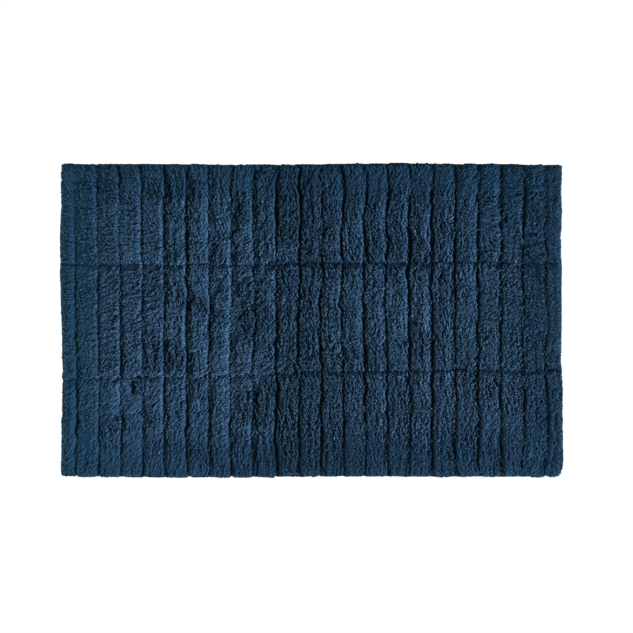 Fayans Banyo Paspası Koyu Mavi %100 Pamuk 50x80 cm