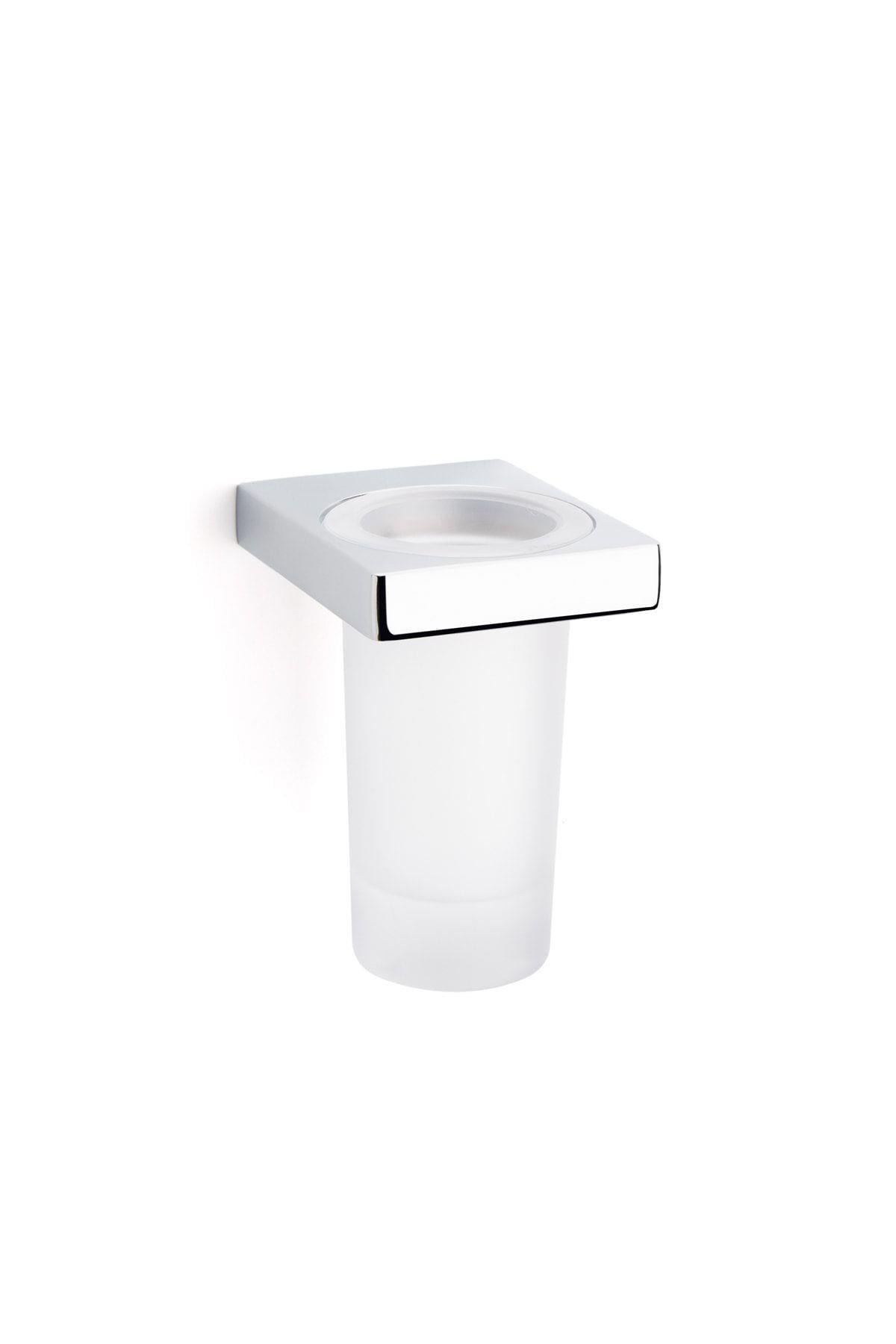 Flat Duvara Monte Diş Fırçalığı Krom Renk 118X94X78 mm