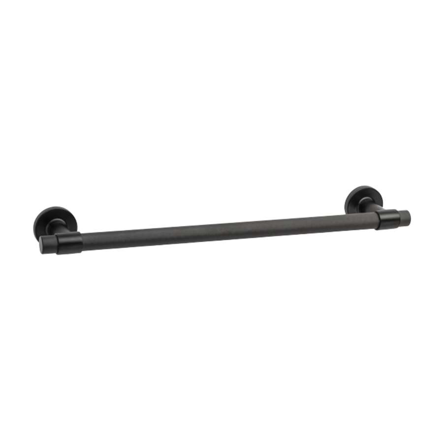 Flexu Duvara Montajlı Uzun Havluluk Mat Siyah 32 cm