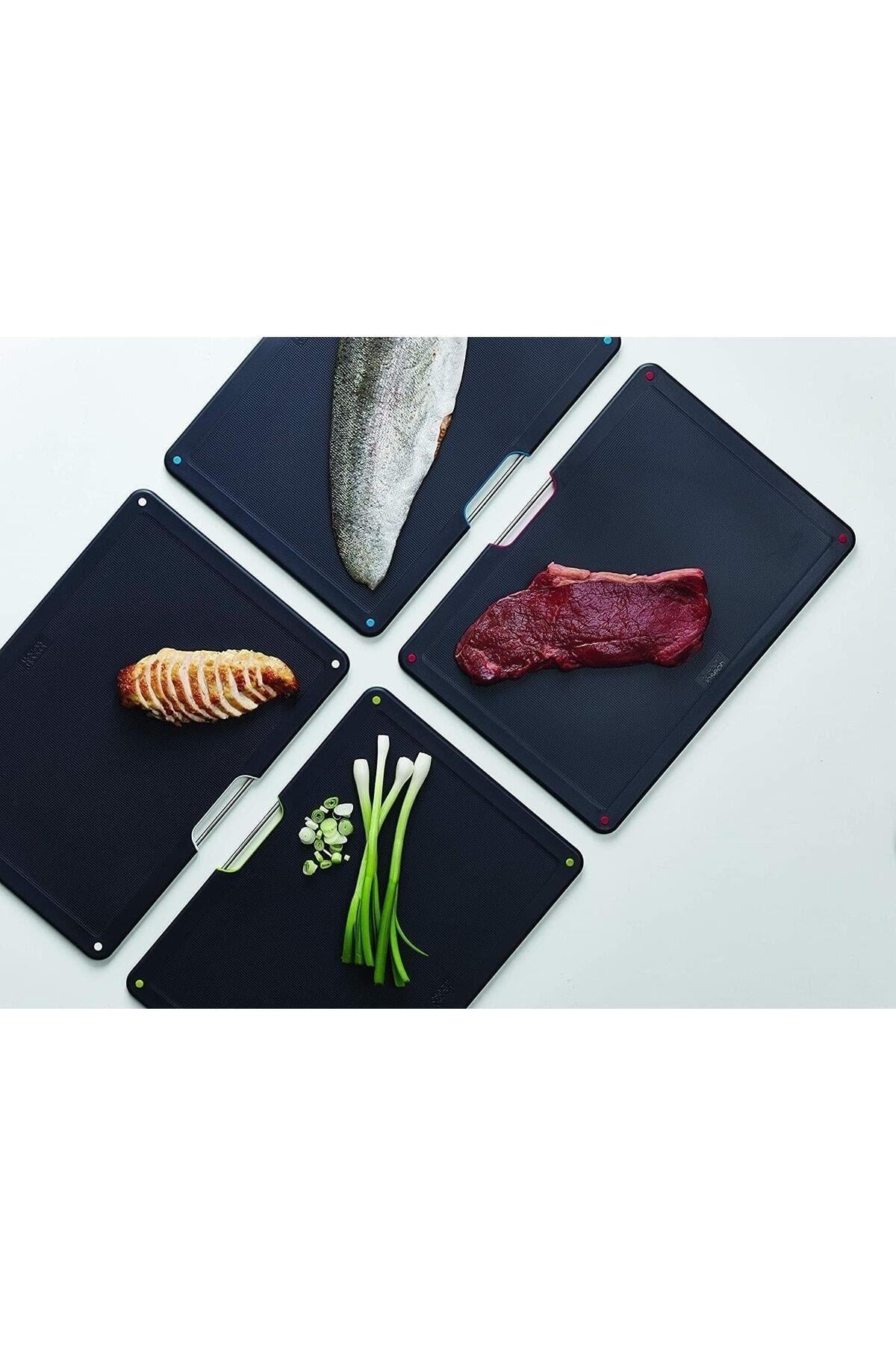 Folio Standlı Kesme Tahtası 4 Lü Siyah