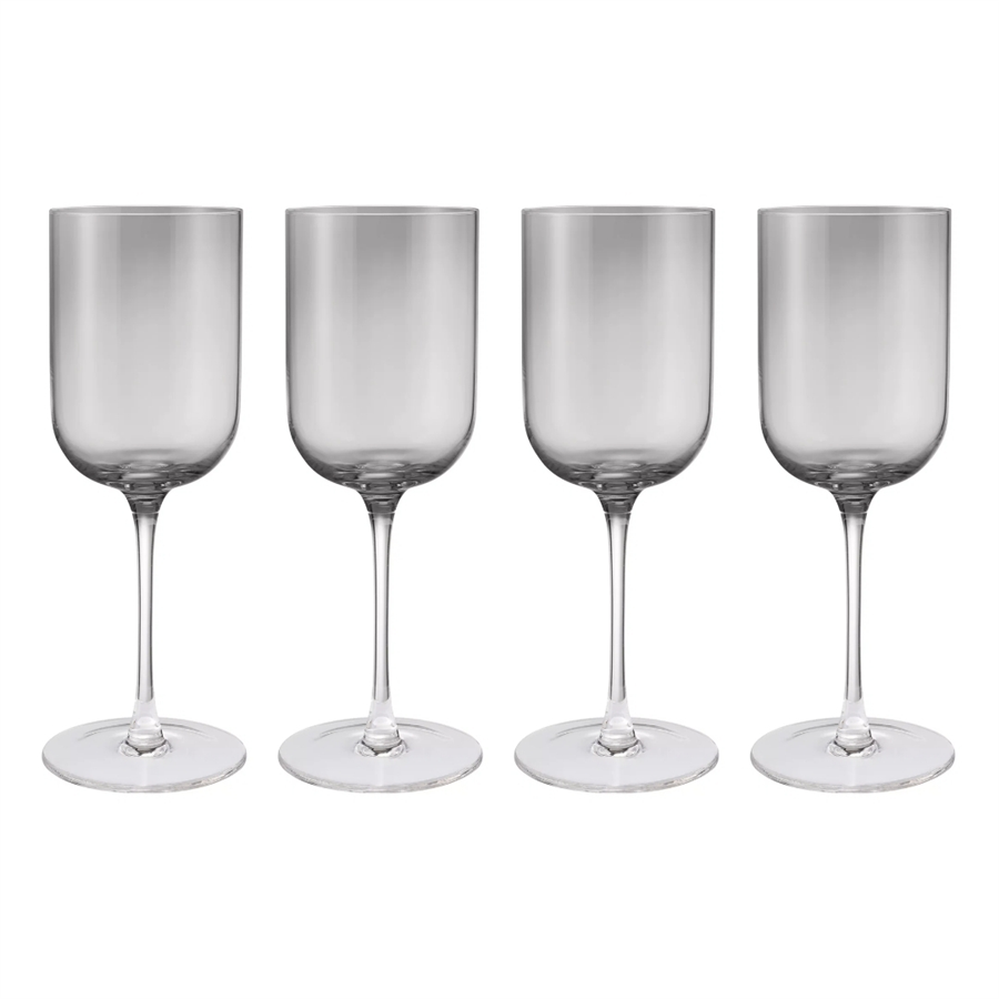 FUUMI 4'lü Kırmızı Şarap Kadehi Seti Füme Renk 400 ml