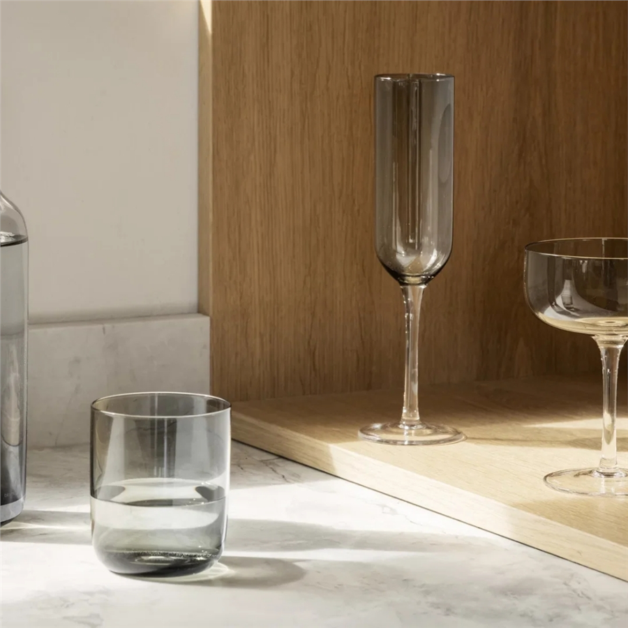 FUUMI 4'lü Şampanya Kadehi Seti Füme Renk - 220 ml