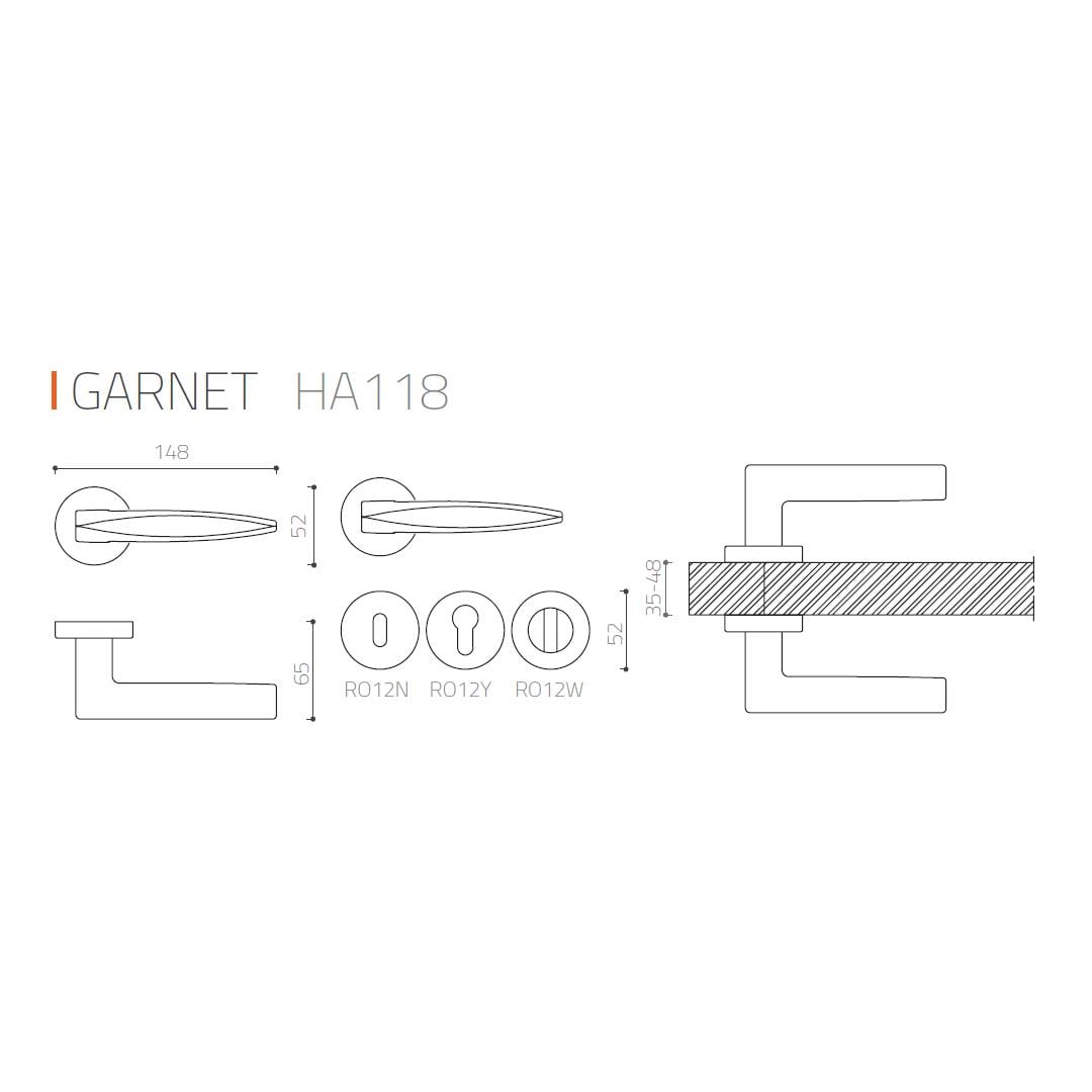 GARNET KAPI KOLU SİYAH RENK