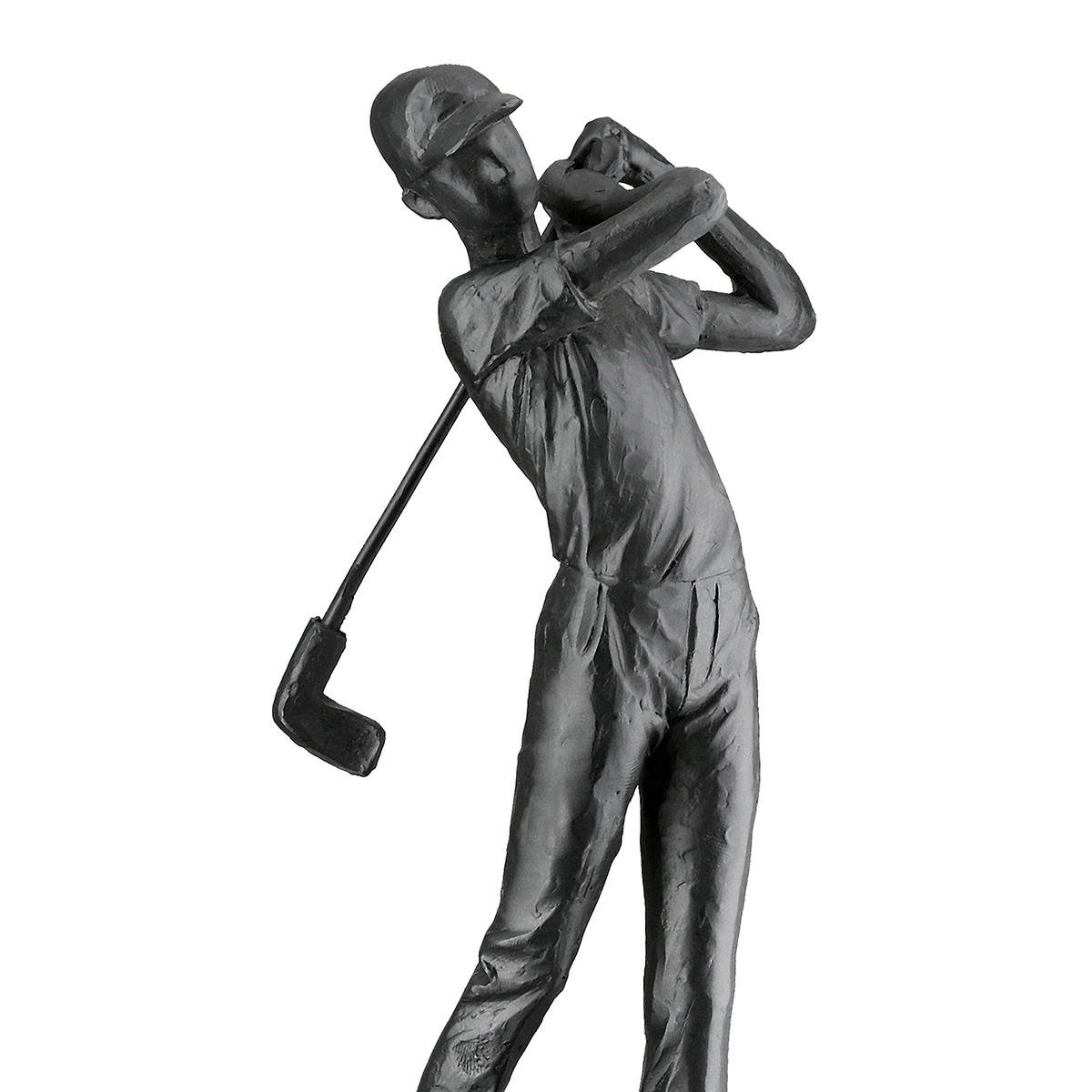 Gılde 2'Li Dekoratif Golf Poli Siyah Büyük Boy L.7 cm W.10 cm H.21 cm - 2 Adet
