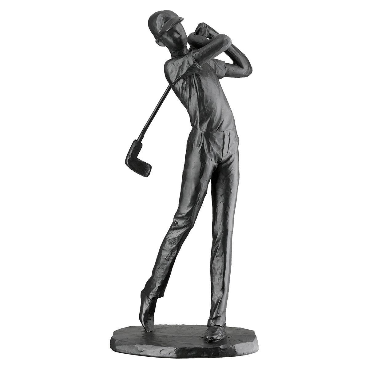 Gılde 2'Li Dekoratif Golf Poli Siyah Büyük Boy L.7 cm W.10 cm H.21 cm - 2 Adet