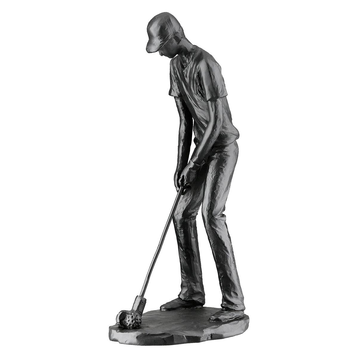 Gılde 2'Li Dekoratif Golf Poli Siyah Büyük Boy L.7 cm W.10 cm H.21 cm - 2 Adet