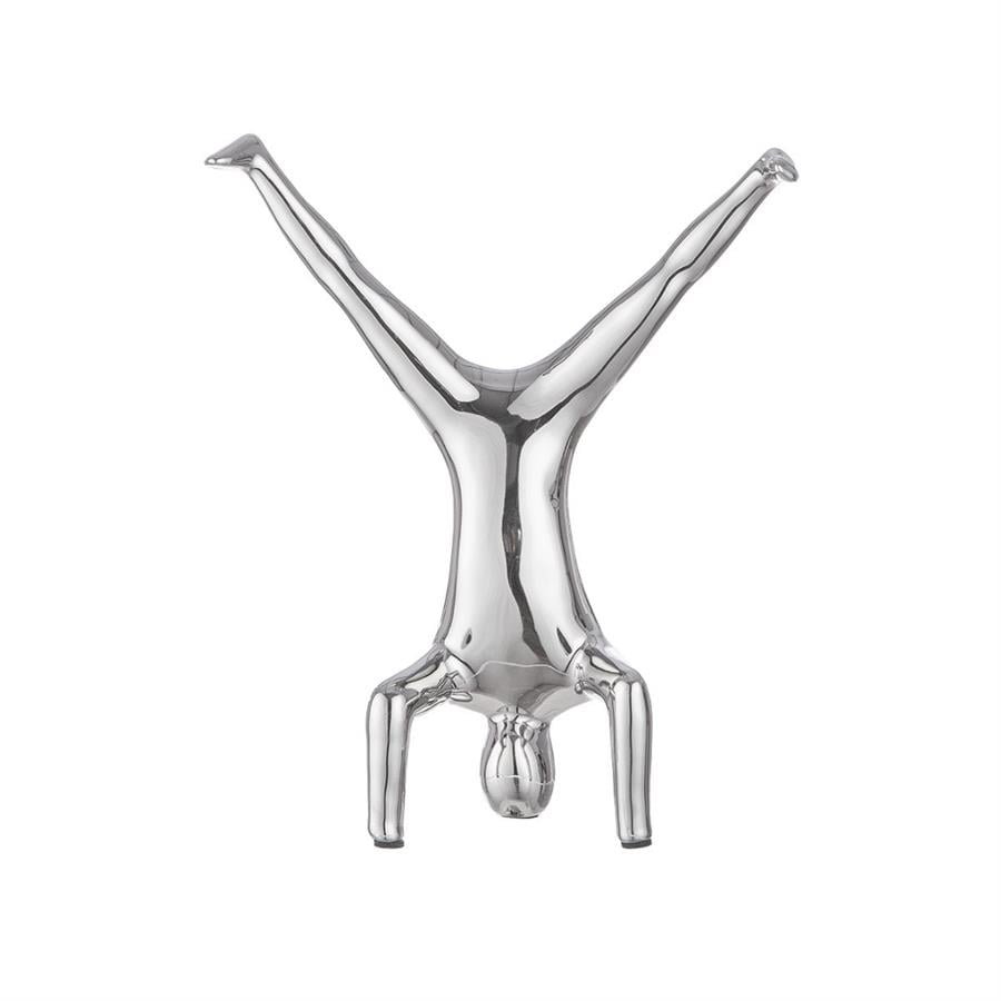 Gılde 3'Lü İnsan Figürü Şekli Seramik Gümüş Renkli L.10 cm W.16 cm Y.27 cm