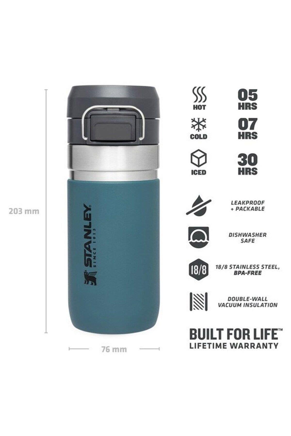 Go Quick Flip Water Bottle 0.47 Lt (LAGOON)