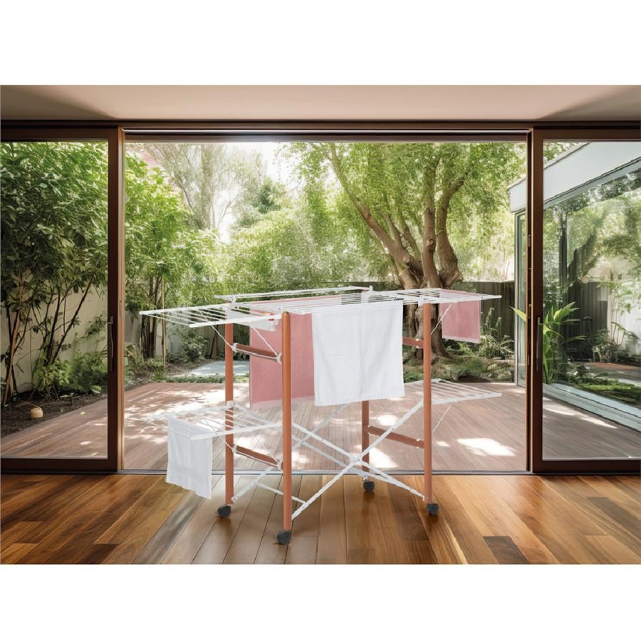 Gulliver 4.0 Çamaşır Kurutma Askısı  Ceviz/Beyaz Renk