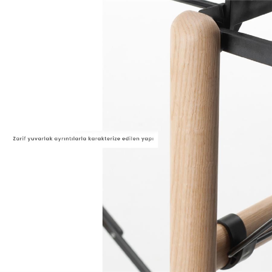 Gulliver 4.0 Çamaşır Kurutma Askısı  Ceviz/Beyaz Renk