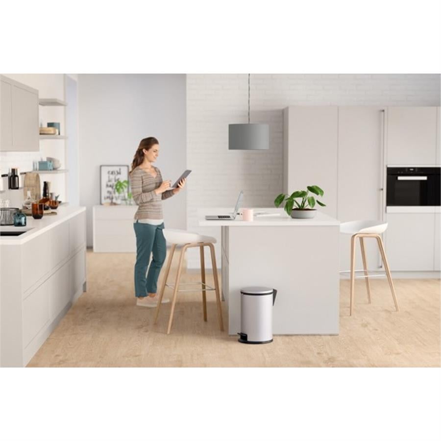 Hailo 12 Lt Paslanmaz Çelik Çöp Kovası