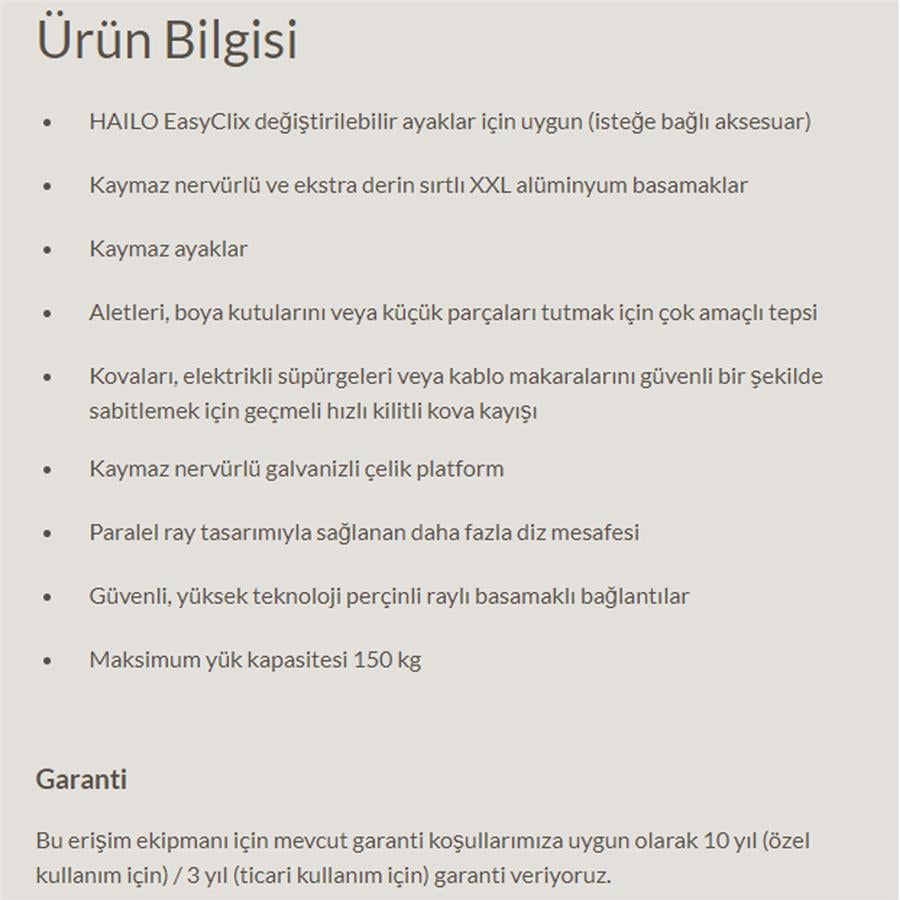 Hailo L80 Comfortlıne 6 Basamaklı Merdiven