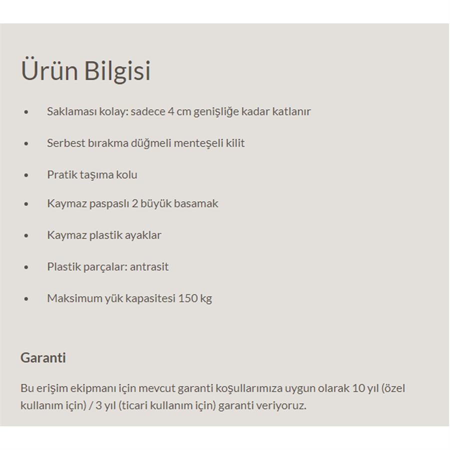 Hailo Mk60 Standardlıne 2 Basamaklı Merdiven