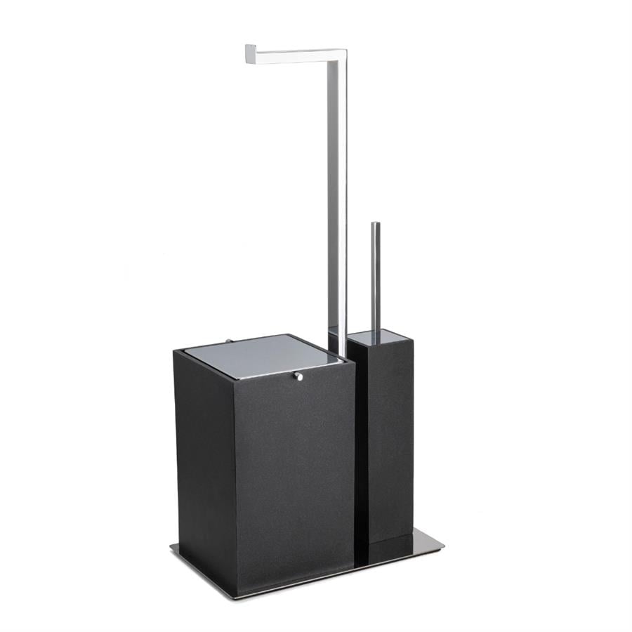 Hareketli Wc Set Siyah /Krom Renk 719X211X350 Mm