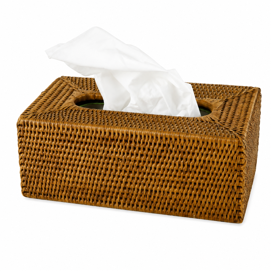Hasır Yüksek Kleenex Kutusu Kahverengi
