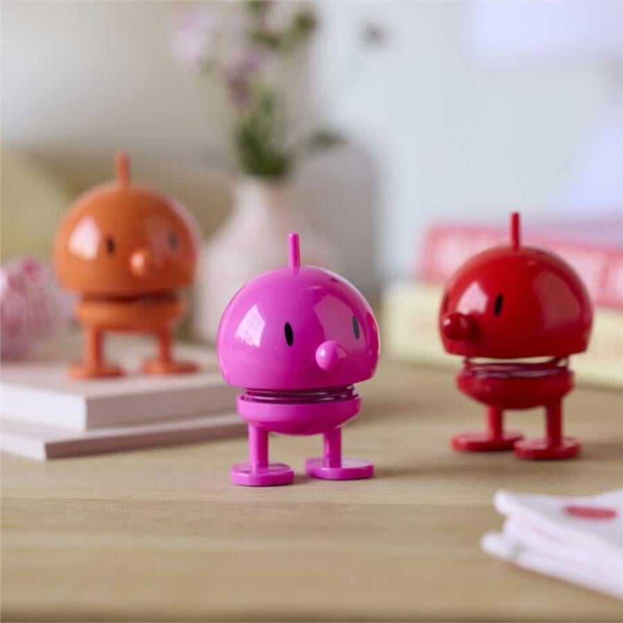 Hoptimist Bumble Sallanan Figür, Dekorasyon Small Red 7,6 X 5,8 cm (Gülümse) 