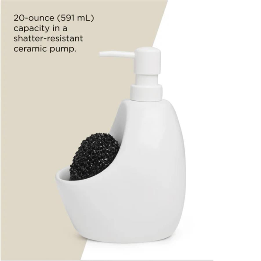 Joey Sıvı Sabunluk Ve Fırçalık Beyaz Renk 591 ml