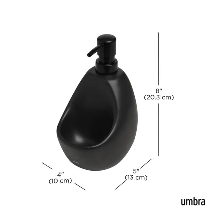 Joey Sıvı Sabunluk Ve Fırçalık Siyah Renk 591 ml