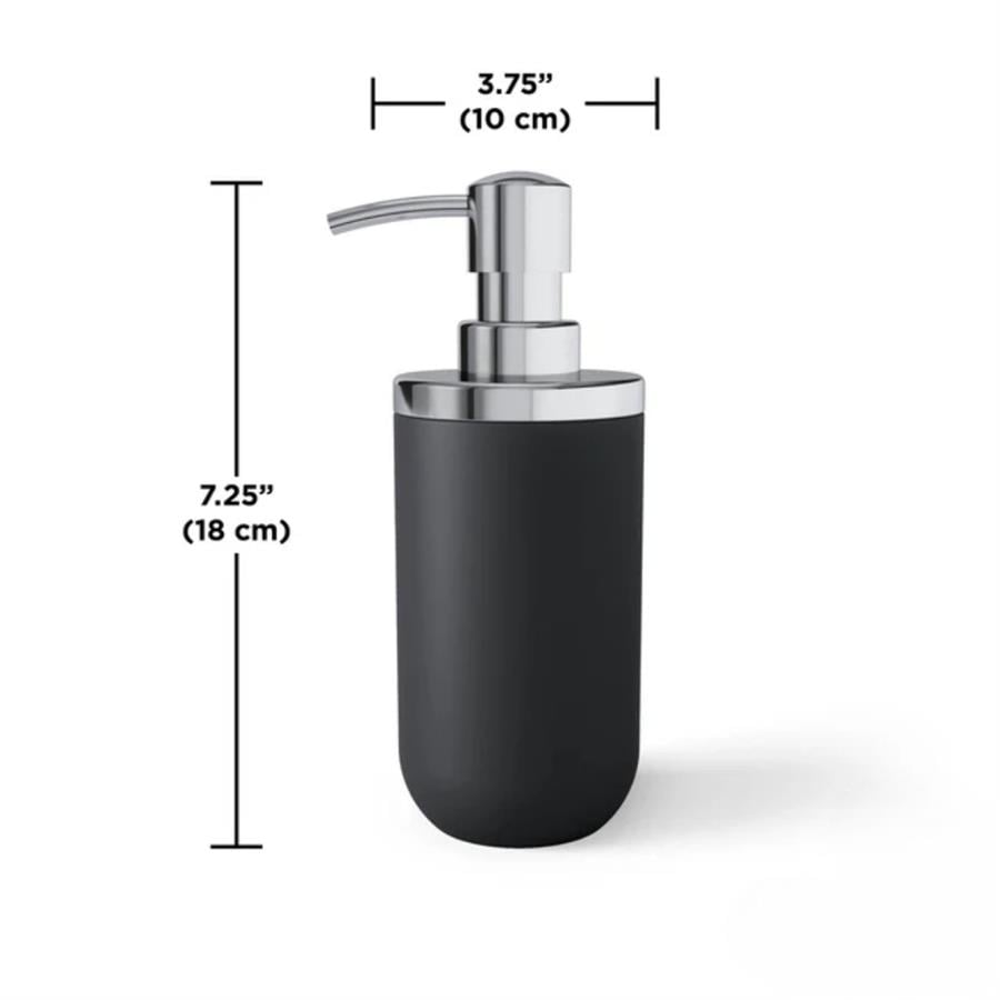 Junip Sıvı Sabunluk Krom/Siyah Renk 380 ml