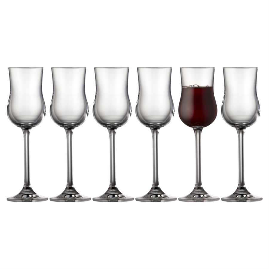 Juvel Porto Şarabı/Grappa Kadeh (6 adet) 9 cl