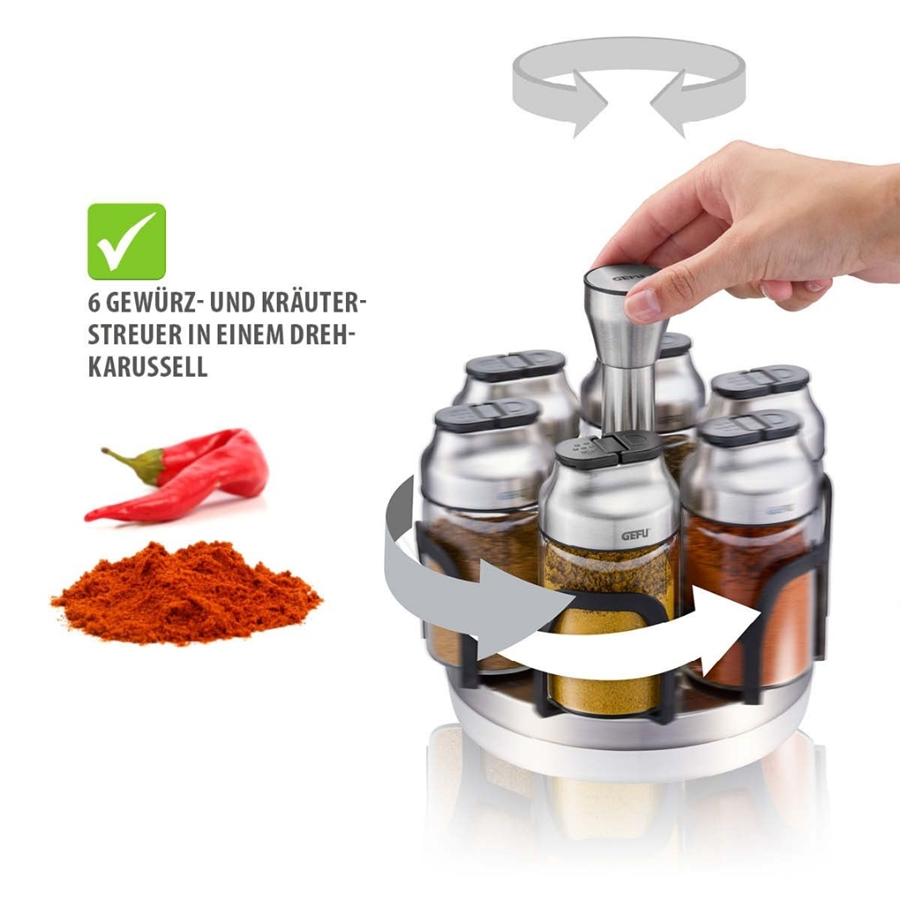 Kıppo Döner Baharatlık 7 Parça Paslanmaz Çelik 120 Ml