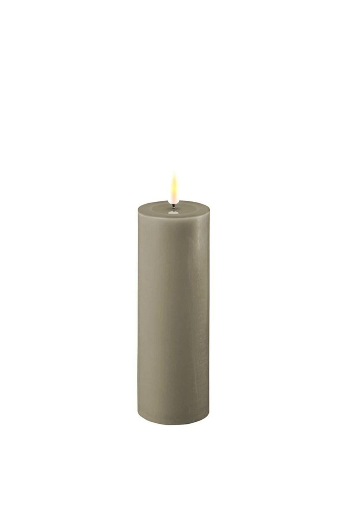 KUM RENGİ LED MUM 5x15 cm - DE RF-0279