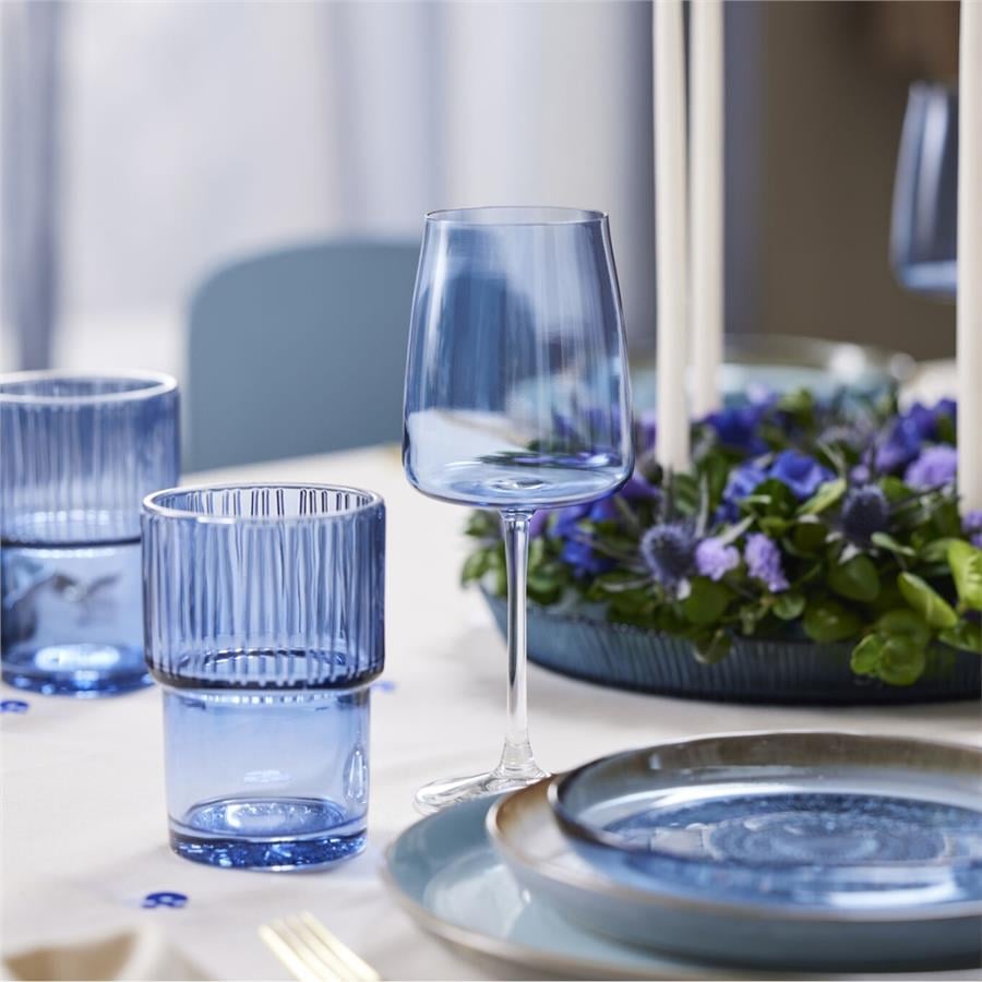 Kusintha Servis Tabağı Yuvarlak Mavi 3 Cm - Çap:30 Cm