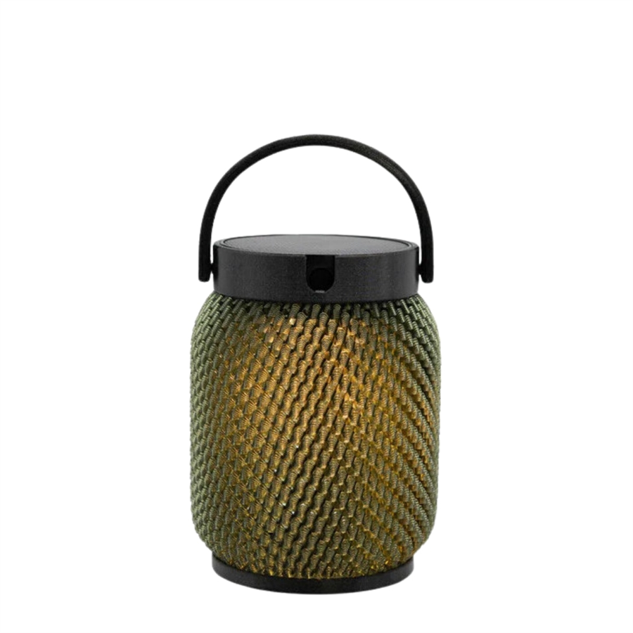 LOLIE Güneş Enerjili ve Şarj Edilebilir Fener (Zeytin Yeşili) 20 cm