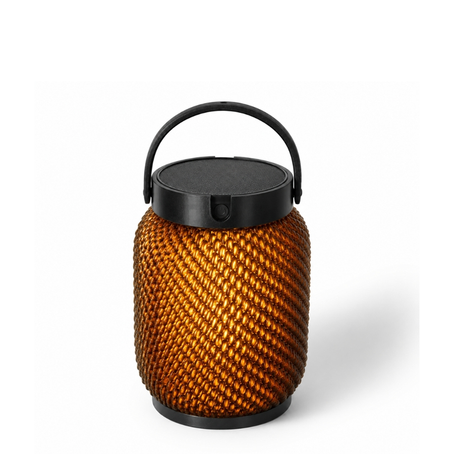 LOLIE Güneş Enerjili ve Şarj Edilebilir Fener (Amber) 20 cm