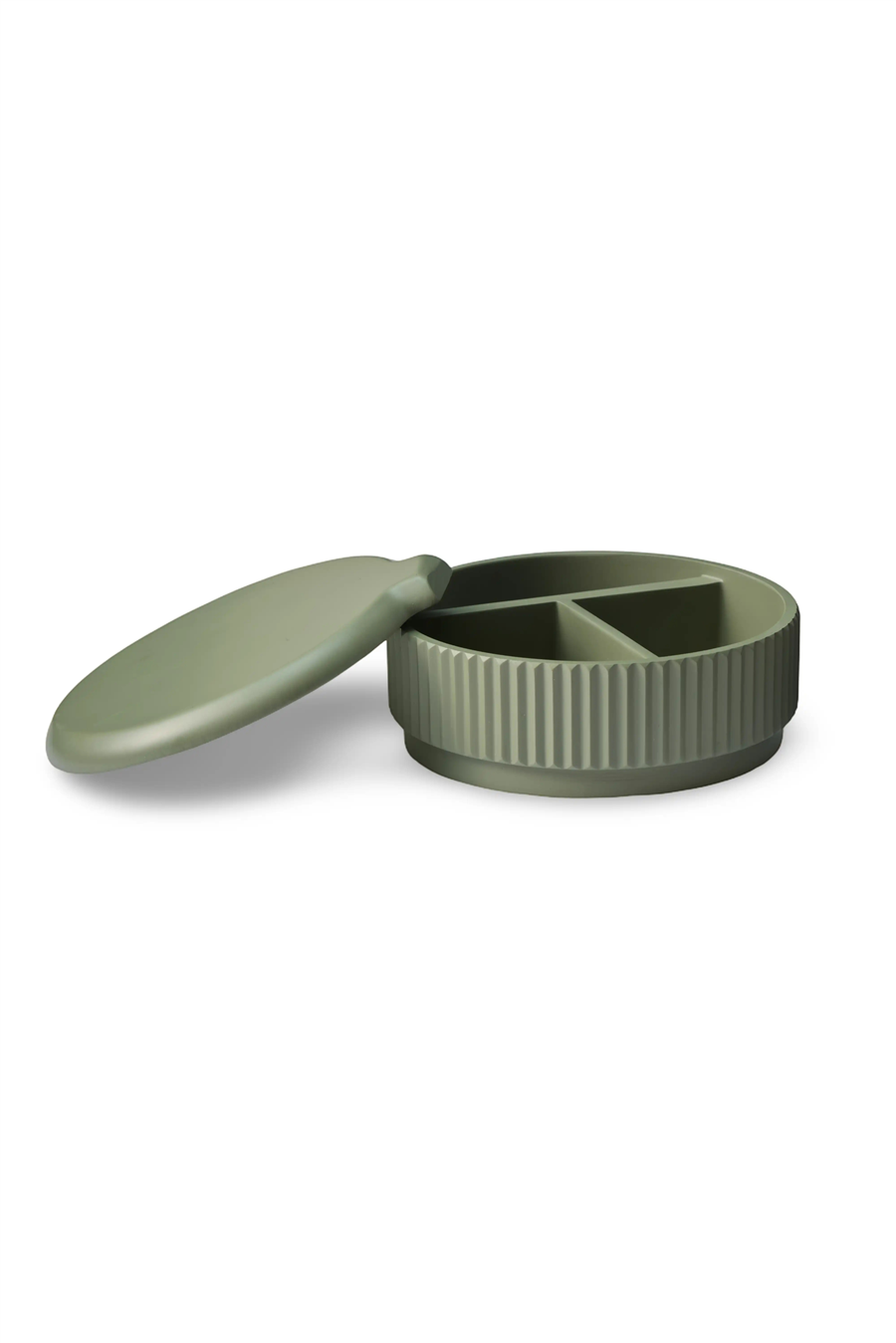 Lumi Kanallı Makyaj Aynası & Takı Kutusu - Olive Green