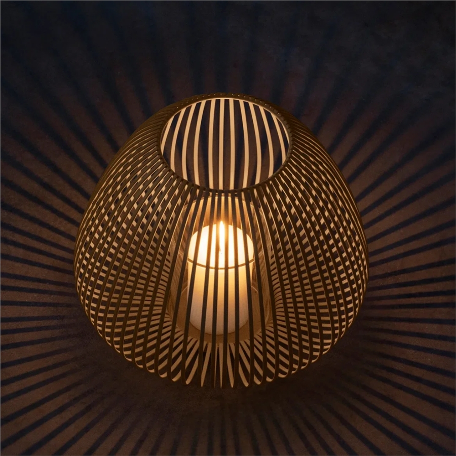 LYVA Fener Bej Renk M Boy - Ø31 cm
