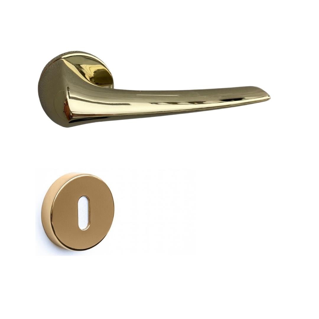 MAJA Rozetli Kapı Kolu Gold